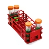 Bel-Art No-Wire Test Tube Rack;For 25-30MM Tubes, 21 Places, Red